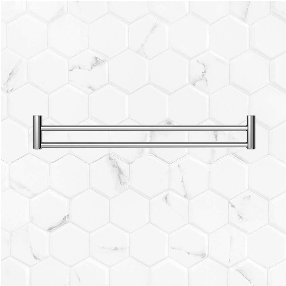 Mecca Care 25mm Double Towel Grab Rail 900mm Chrome