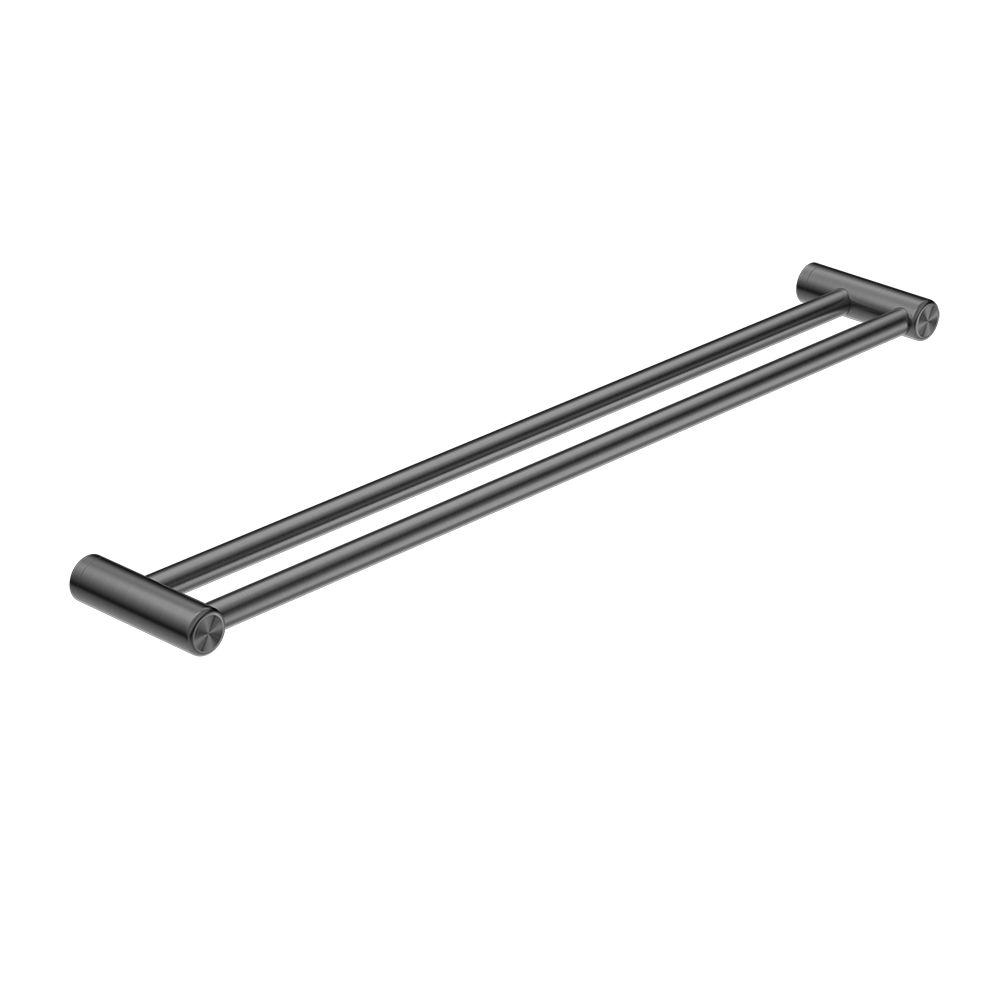 Mecca Care 25mm Double Towel Grab Rail 900mm Brushed Gunmetal