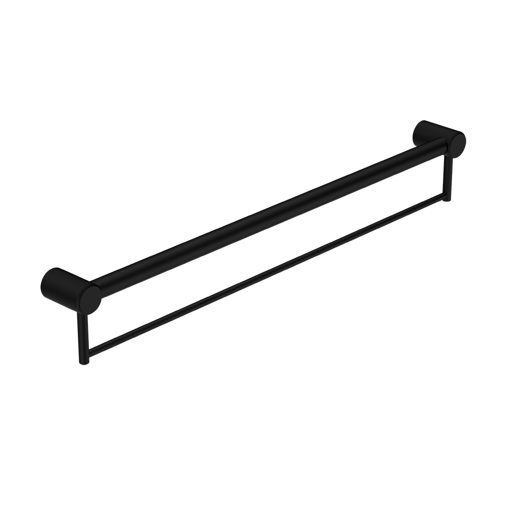 Mecca Care 32mm Grab Rail with Towel Holder 900mm Matte Black