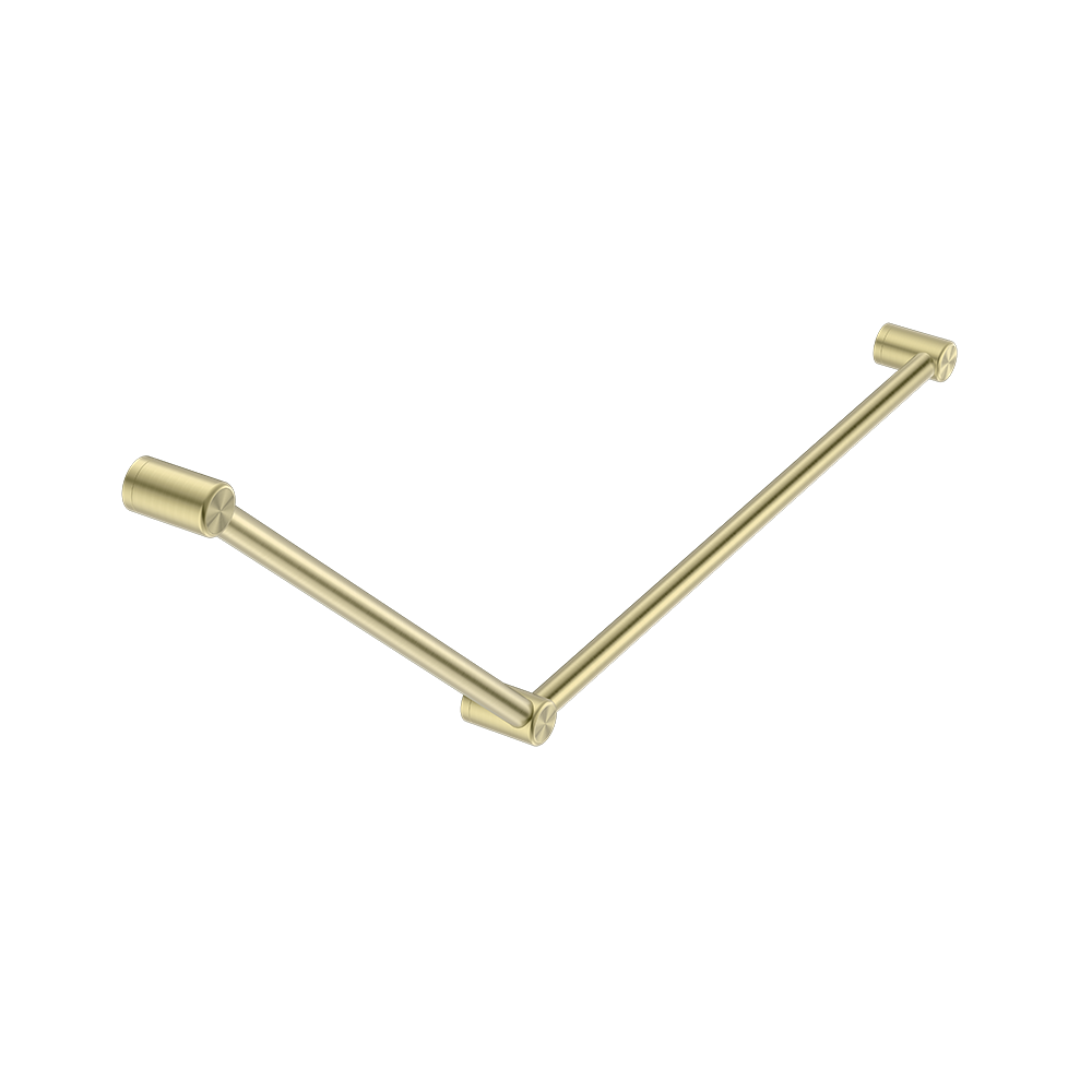 Mecca Care 32mm DDA Grab Rail Set 45 Degree 750x900mm Brushed Gold