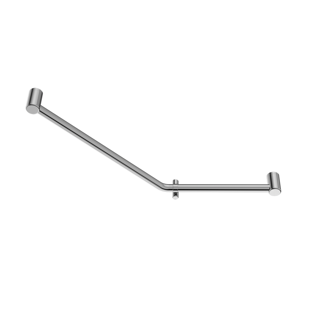 Mecca Care 32mm Ambulant 45 Degree Bent Tube Grab Rail 450x650mm Chrome