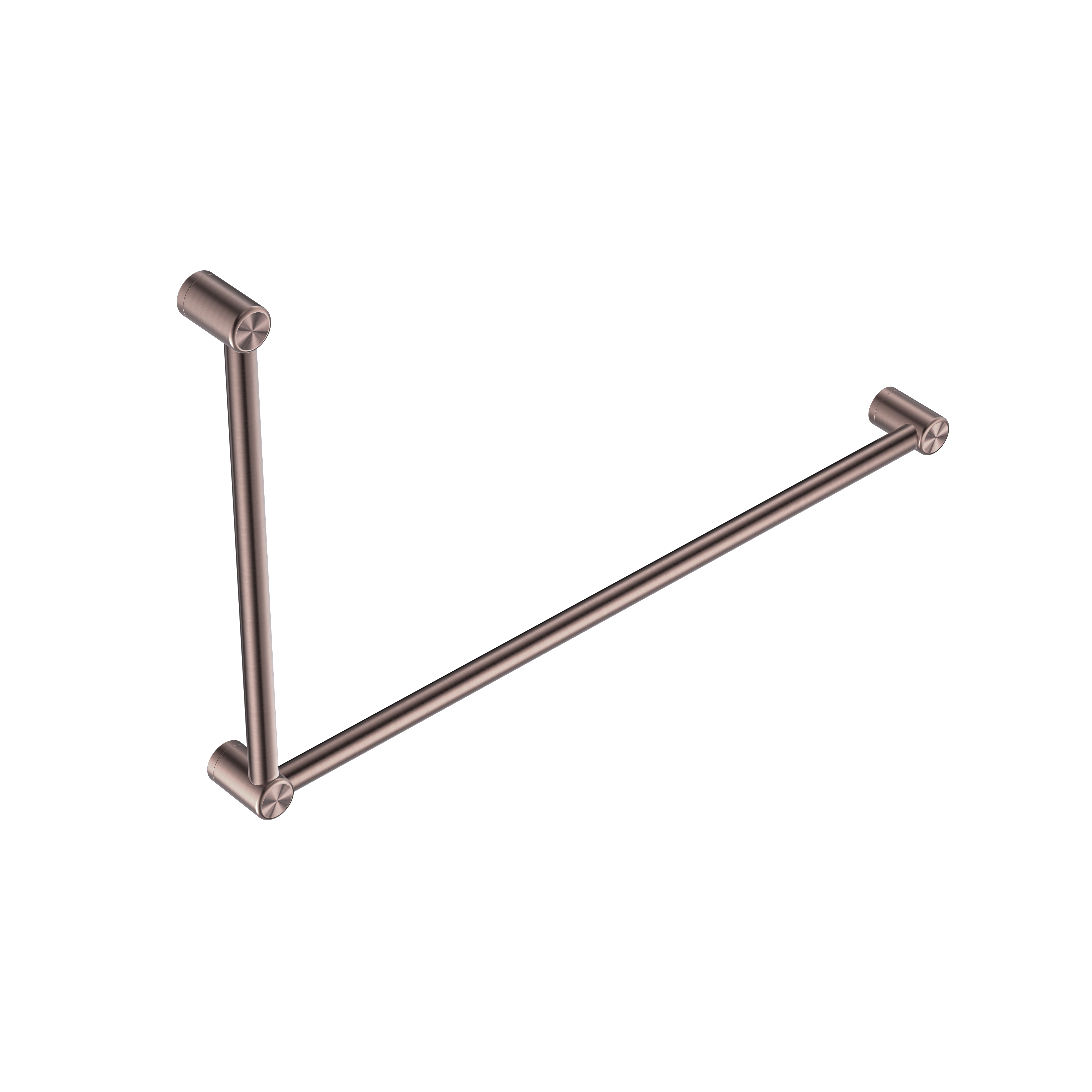 Mecca Care 32mm Dda Grab Rail Set 90 Degree 600X1000mm Brushed Bronze