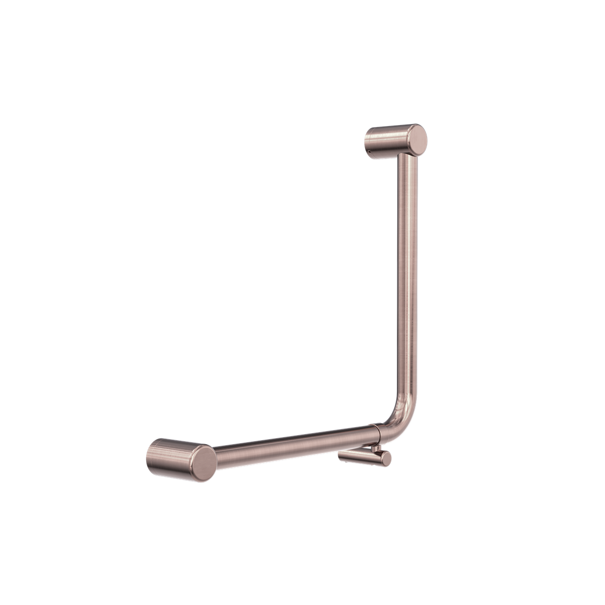 Mecca Care 32mm Ambulant 90Degree Bent Tube Grab Rail 450X450mm Brushed Bronze