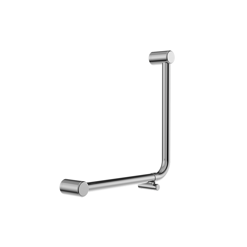 Mecca Care 32mm Ambulant 90 Degree Bent Tube Grab Rail 450x450mm Chrome