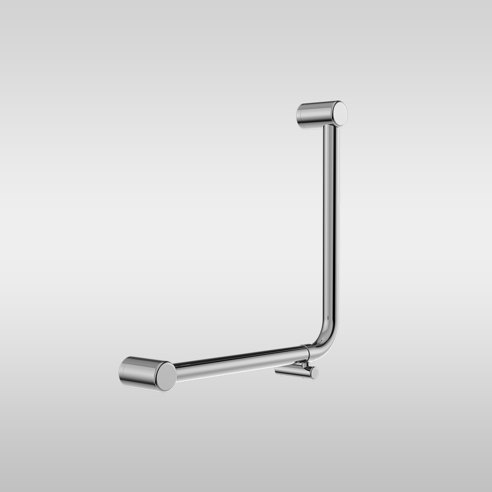 Mecca Care 32mm Ambulant 90 Degree Bent Tube Grab Rail 450x450mm Chrome