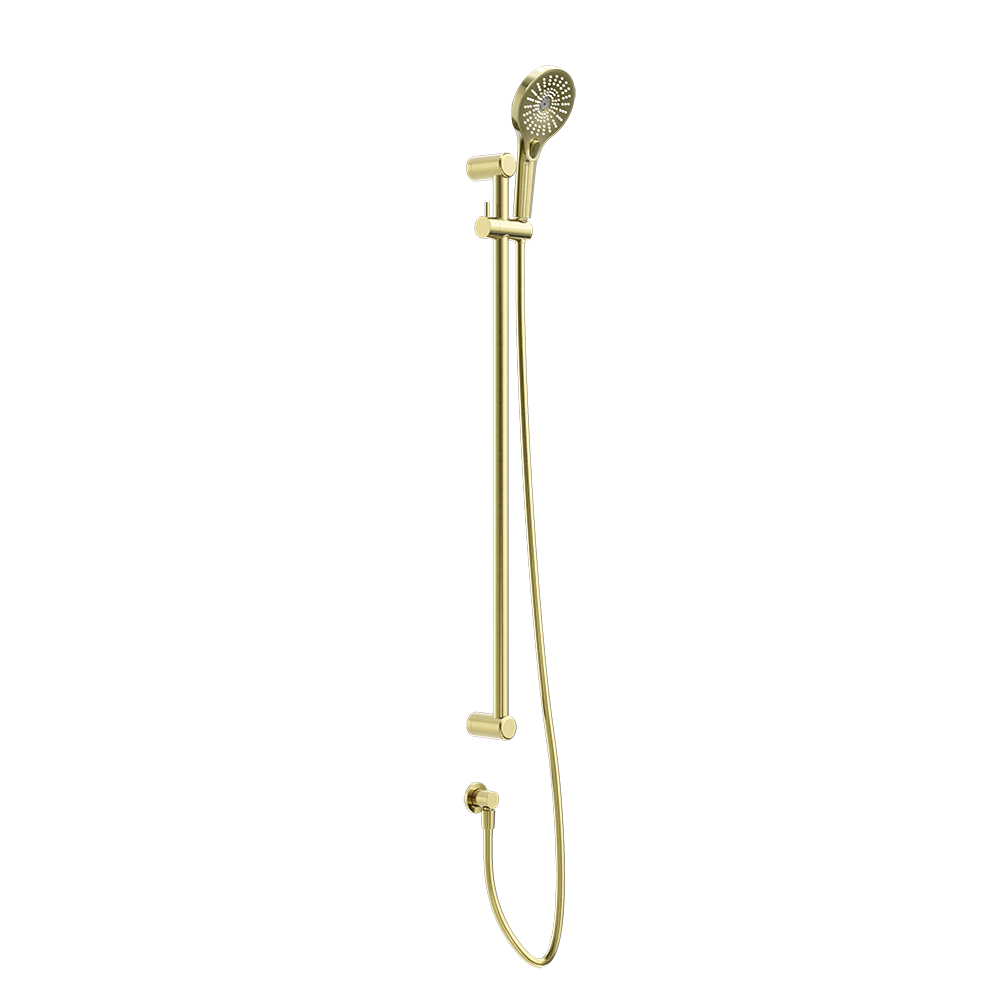 Mecca Care 25mm Grab Rail and Adjustable Shower Rail Set 900mm Brushed Gold