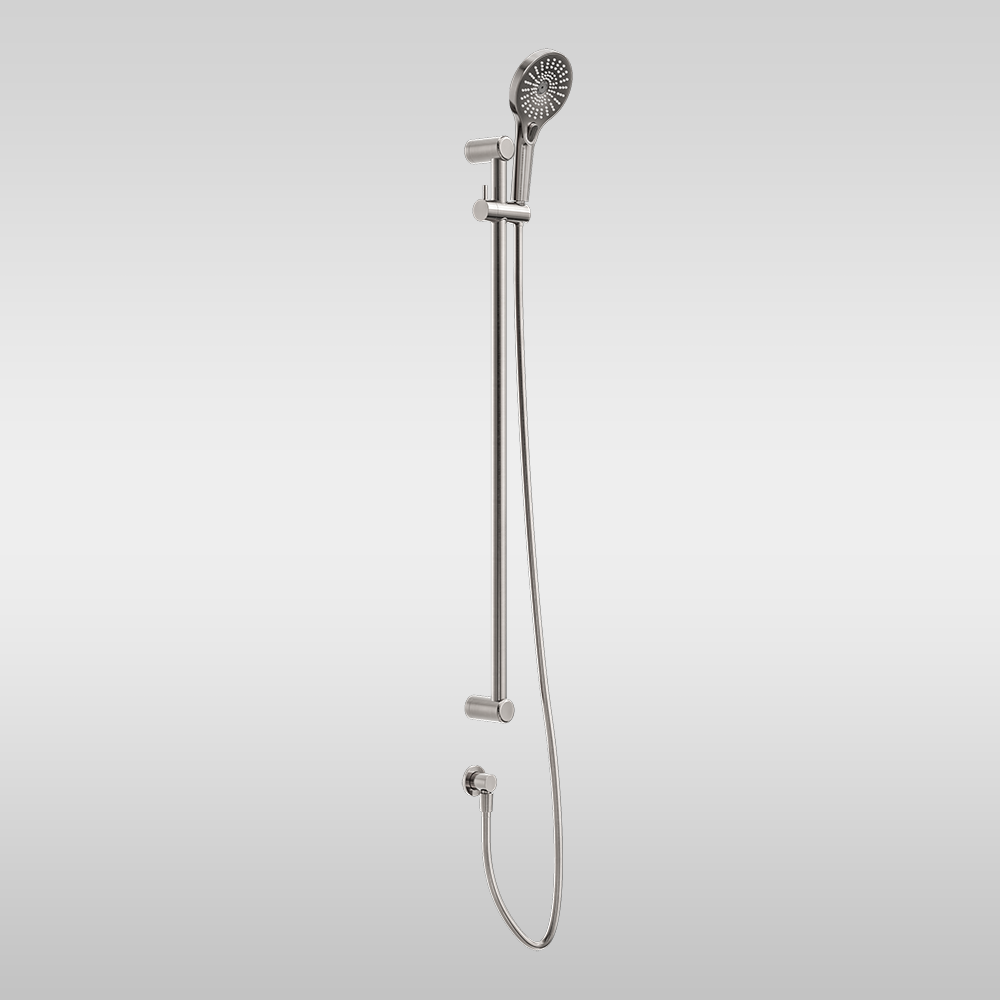 Mecca Care 25mm Grab Rail and Adjustable Shower Rail Set 900mm Brushed Nickel