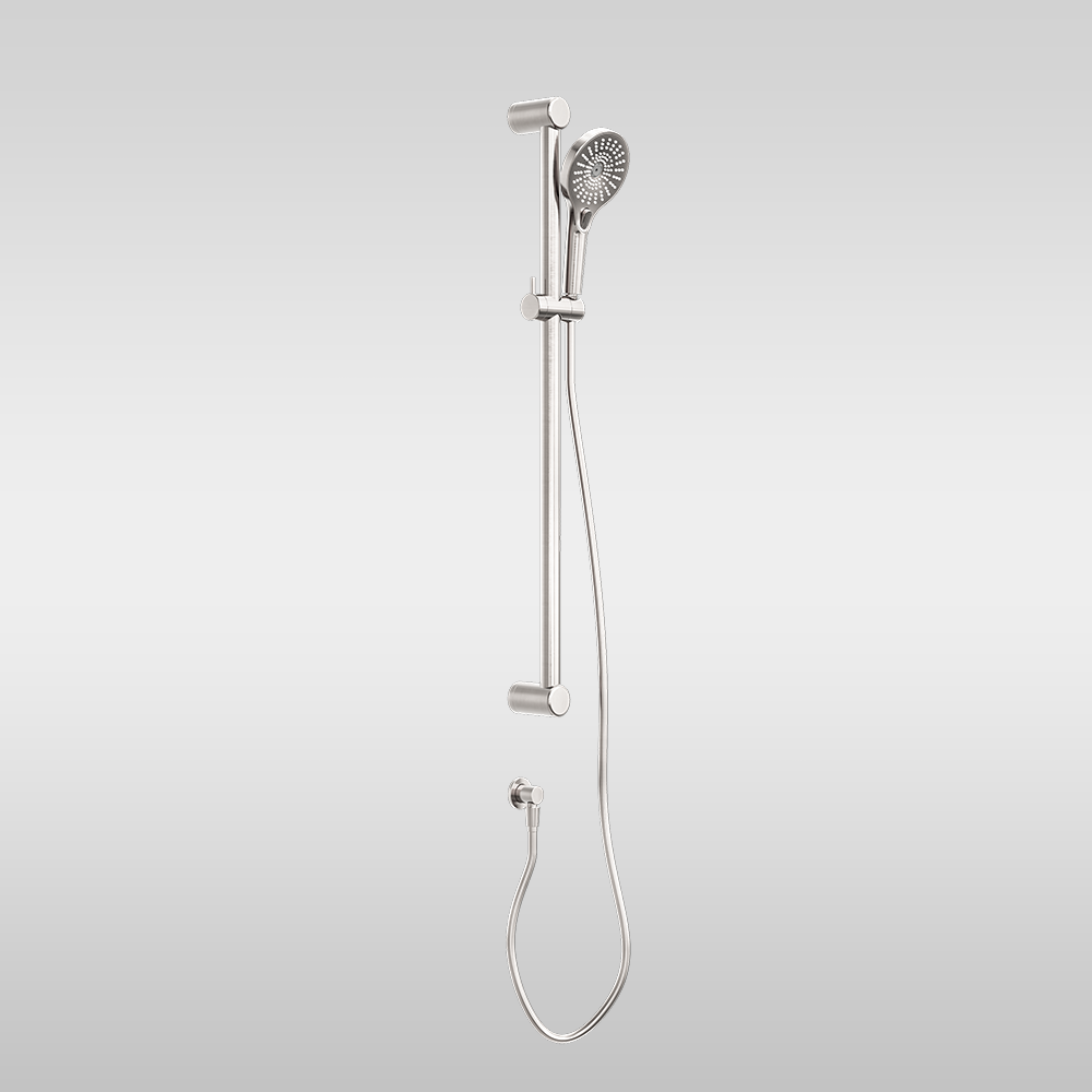 Mecca Care 32mm Grab Rail and Adjustable Shower Rail Set 900mm Brushed Nickel