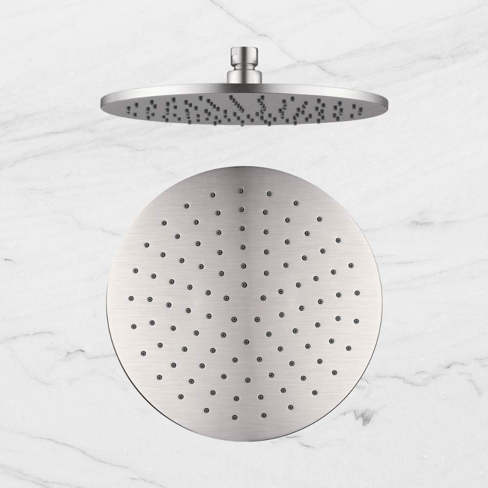 Round Shower Head 250mm Brushed Nickel