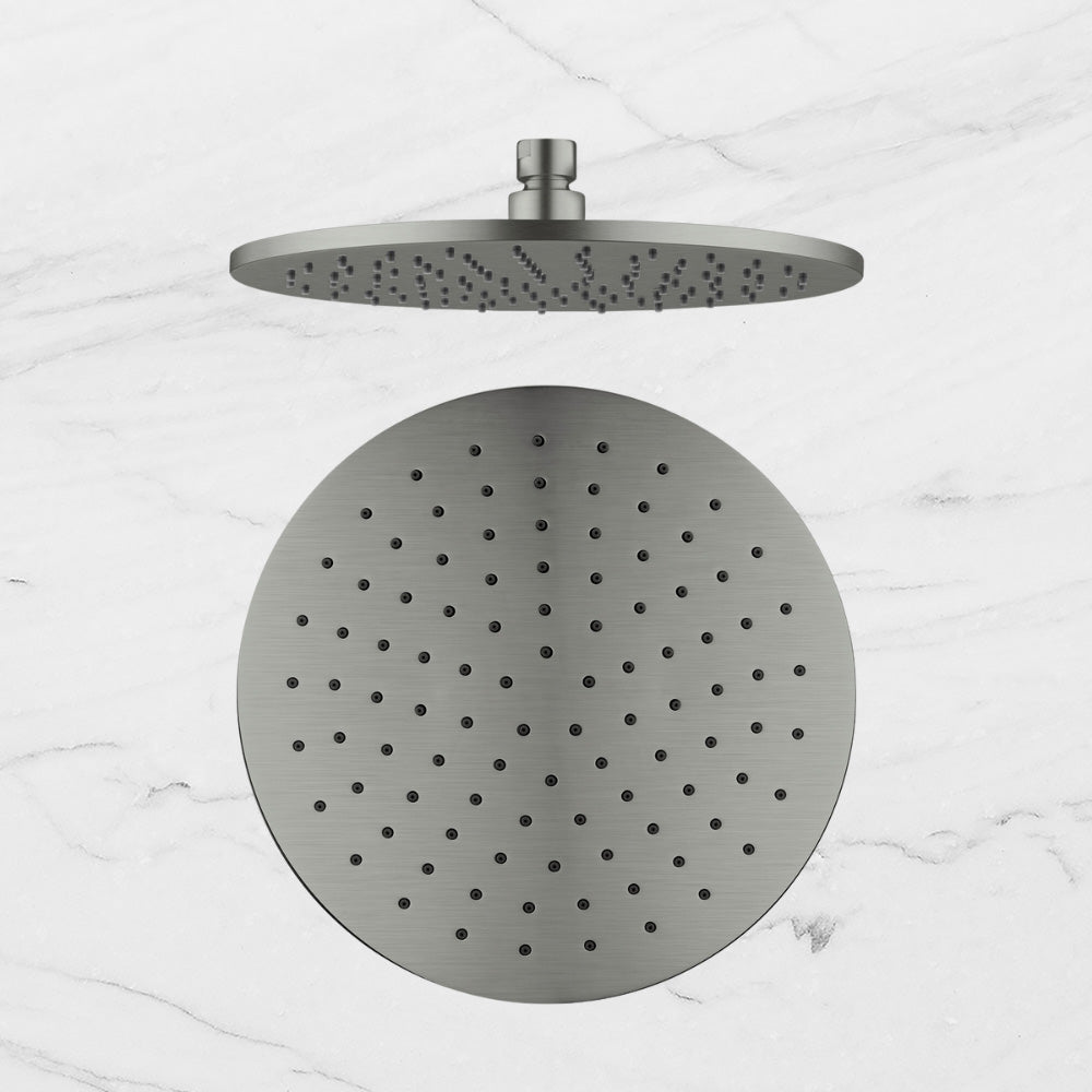 Round Shower Head 250mm Brushed Gunmetal