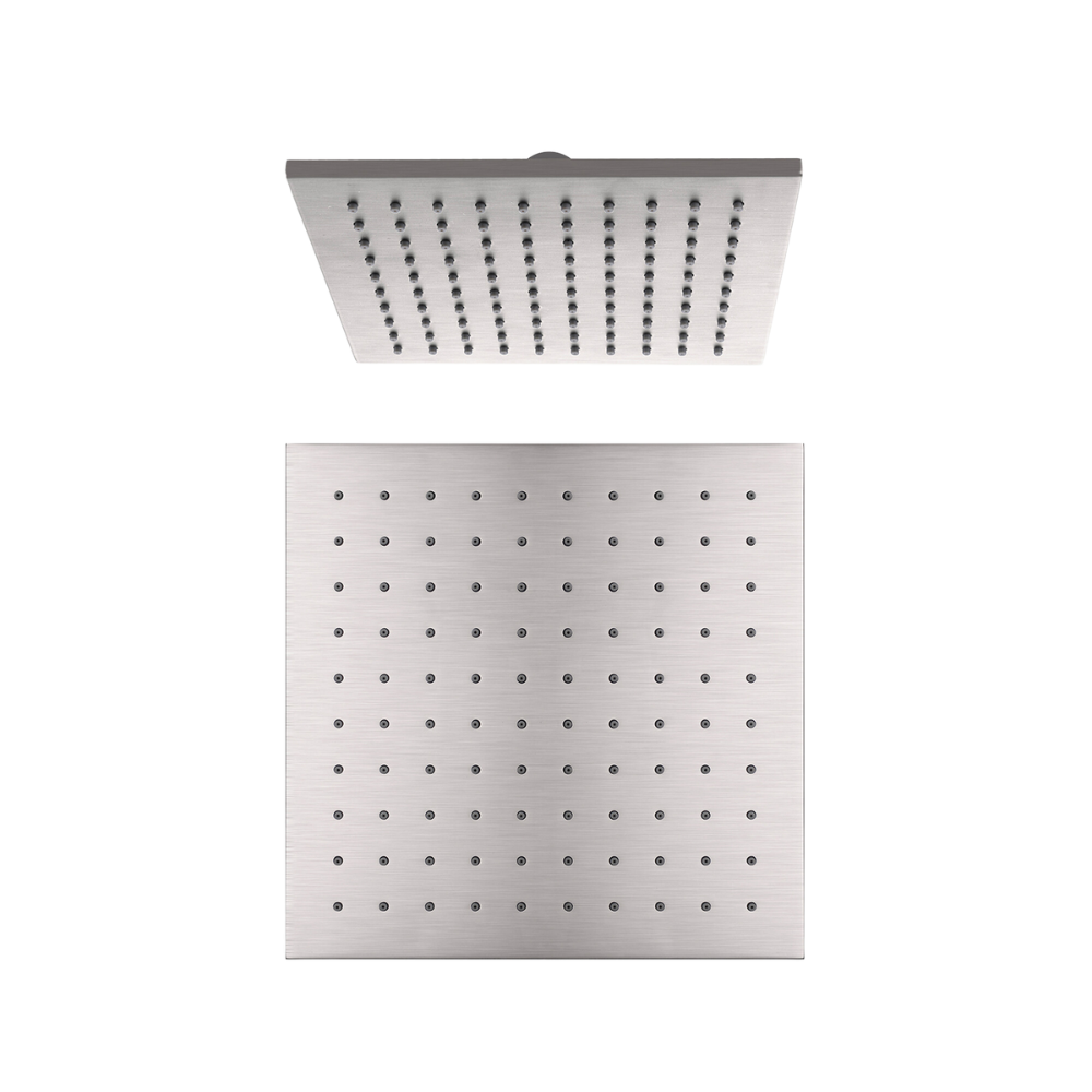 Square Shower Head 250mm Brushed Nickel