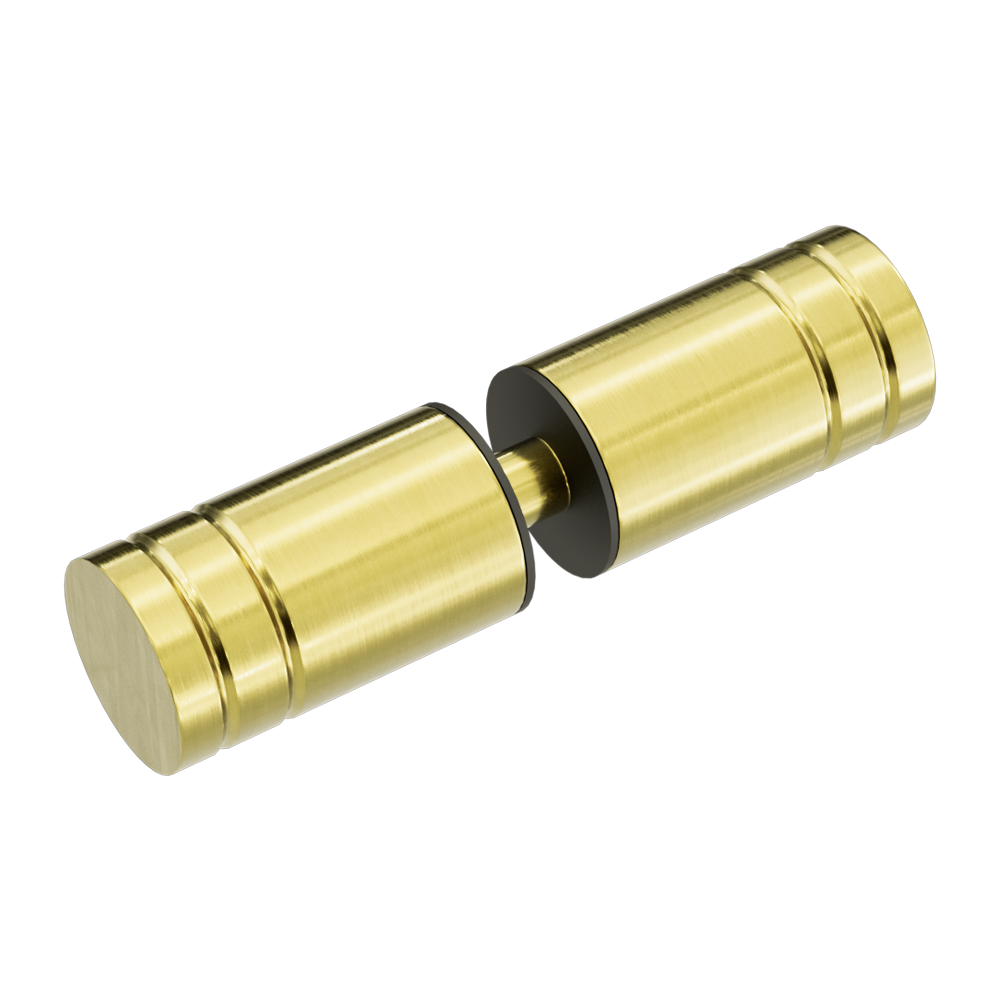 Round Shower Knob Brushed Gold