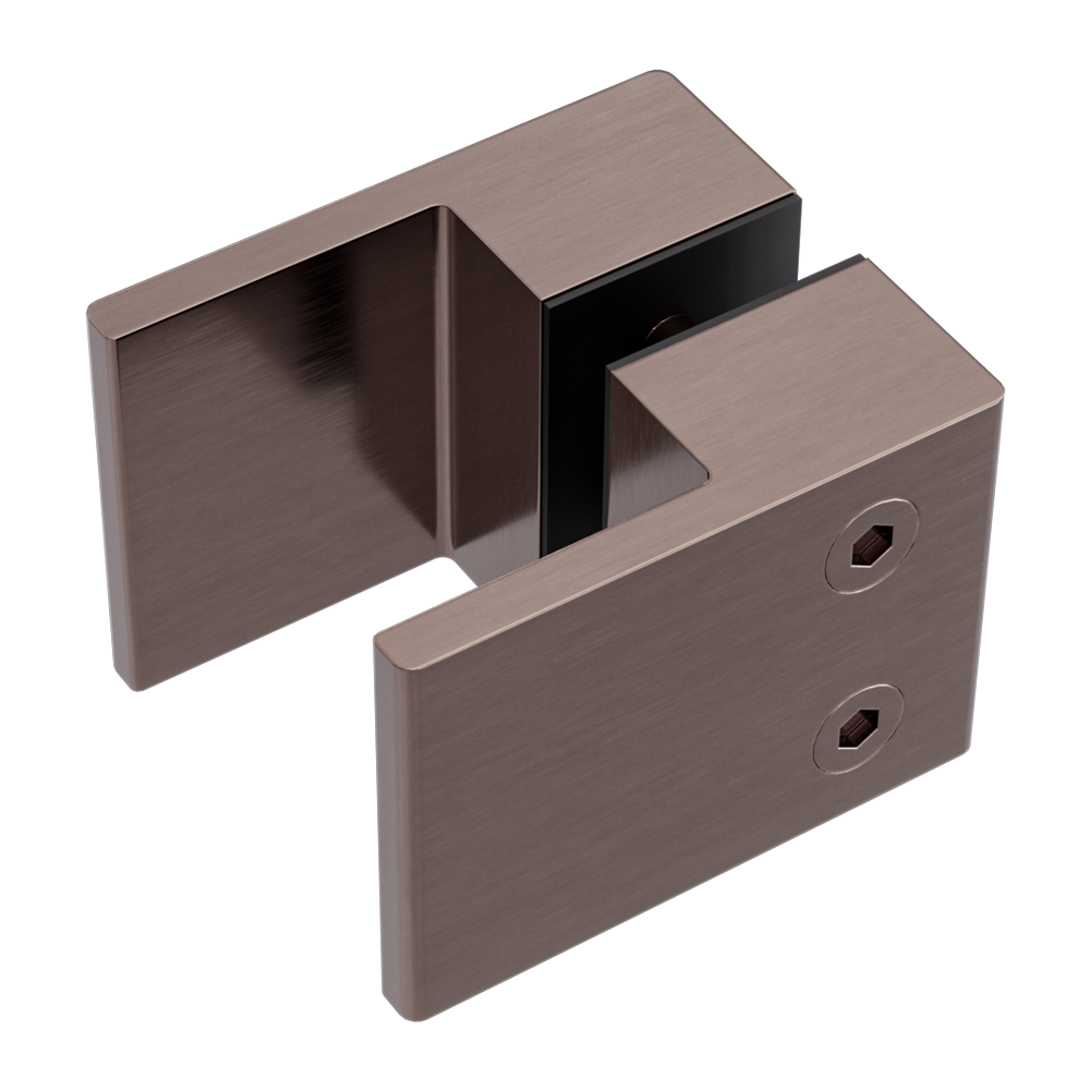 Square Shower Knob Handle Brushed Bronze