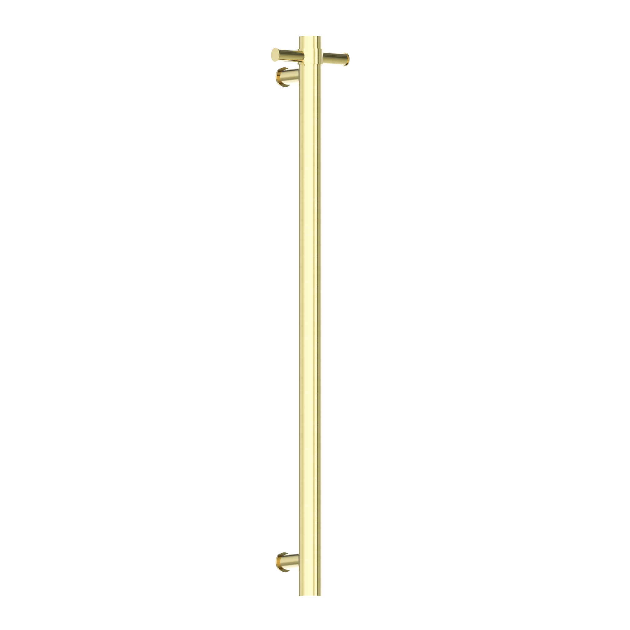 Heated Vertical Towel Rail Brushed Gold