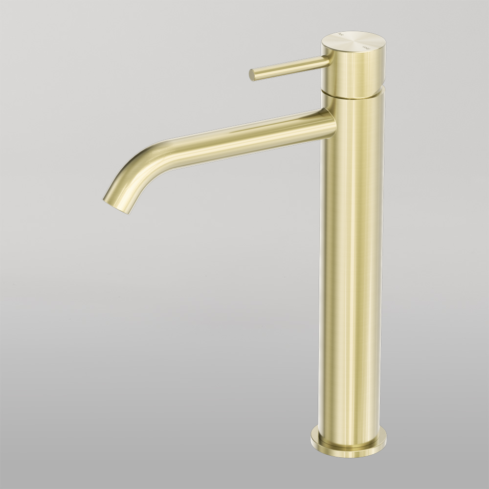 Zen Tall Basin Mixer Brushed Gold