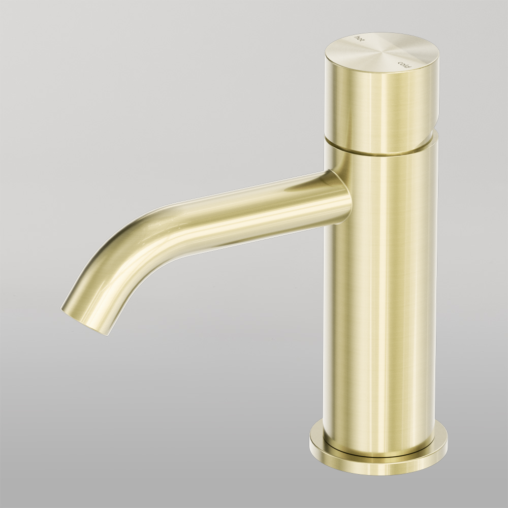 Zen Basin Mixer Handless Brushed Gold