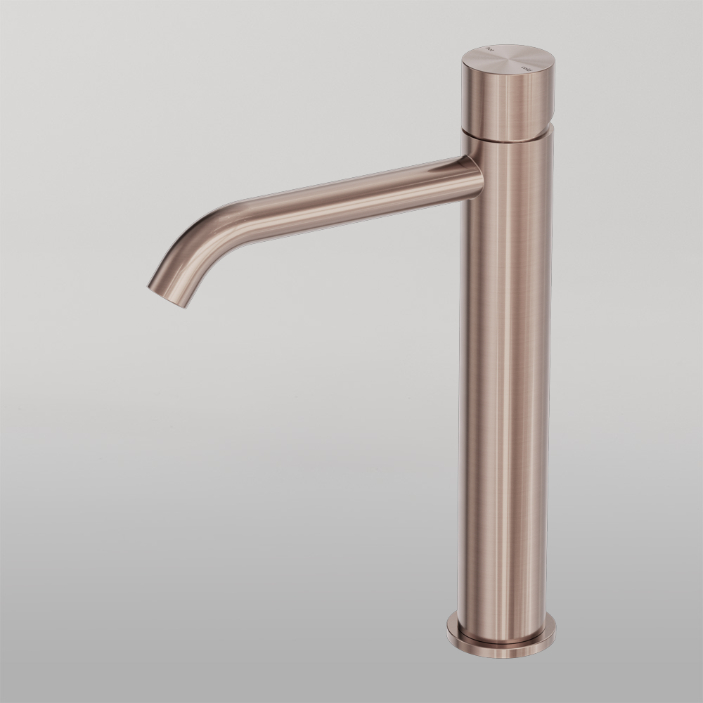 Zen Tall Basin Mixer Handless Brushed Bronze