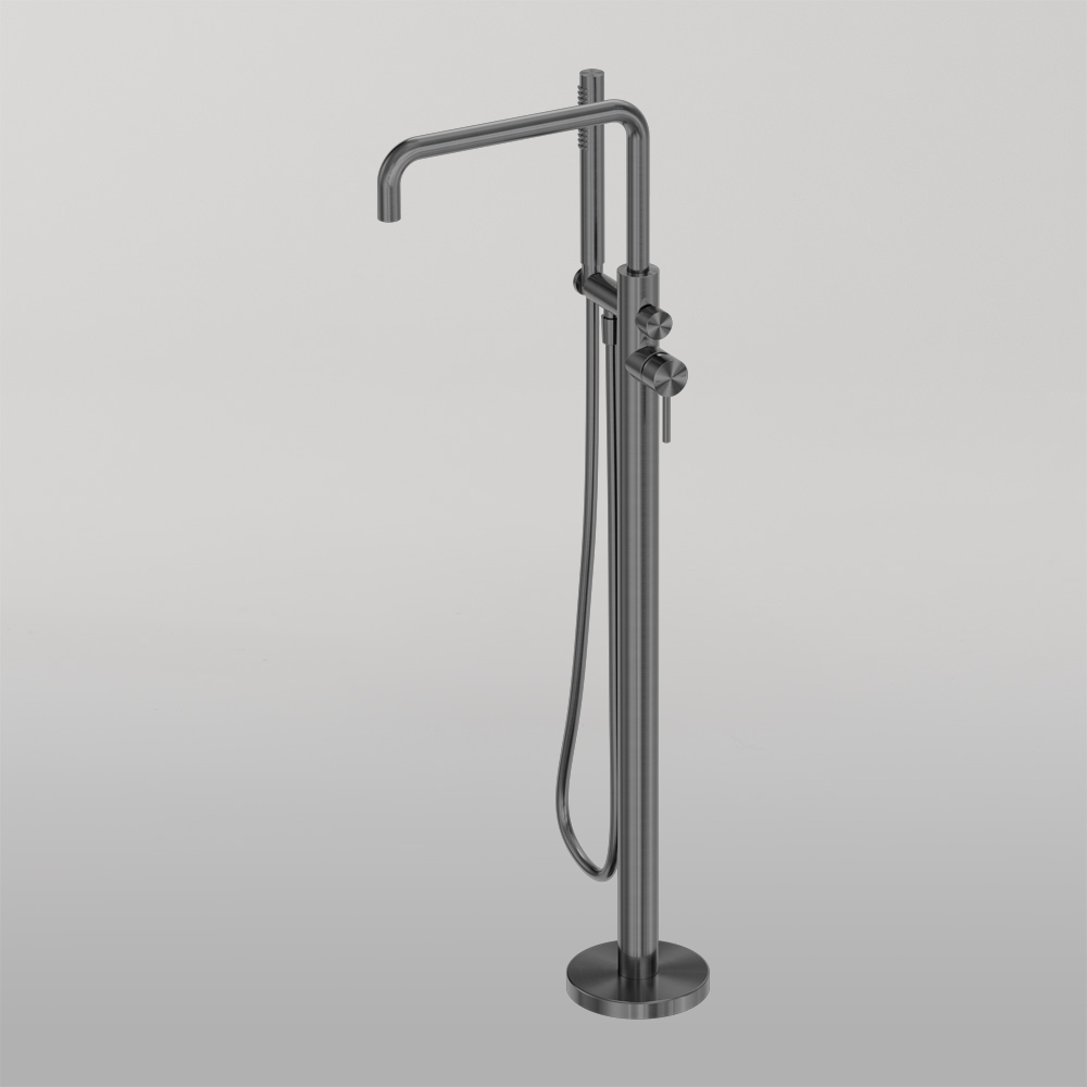 Zen Freestanding Bath Mixer Graphite