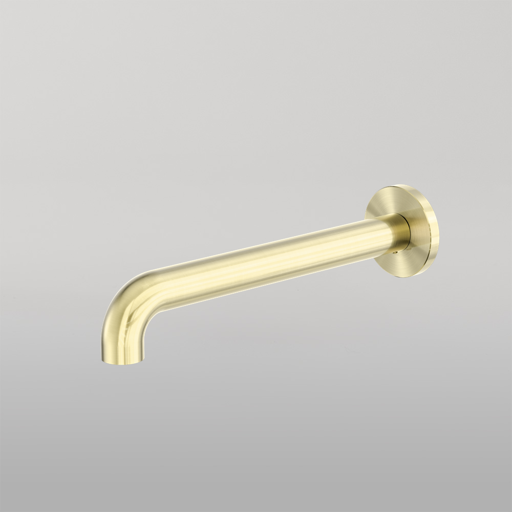 Zen Round Basin/Bath Spout Only 185mm Brushed Gold