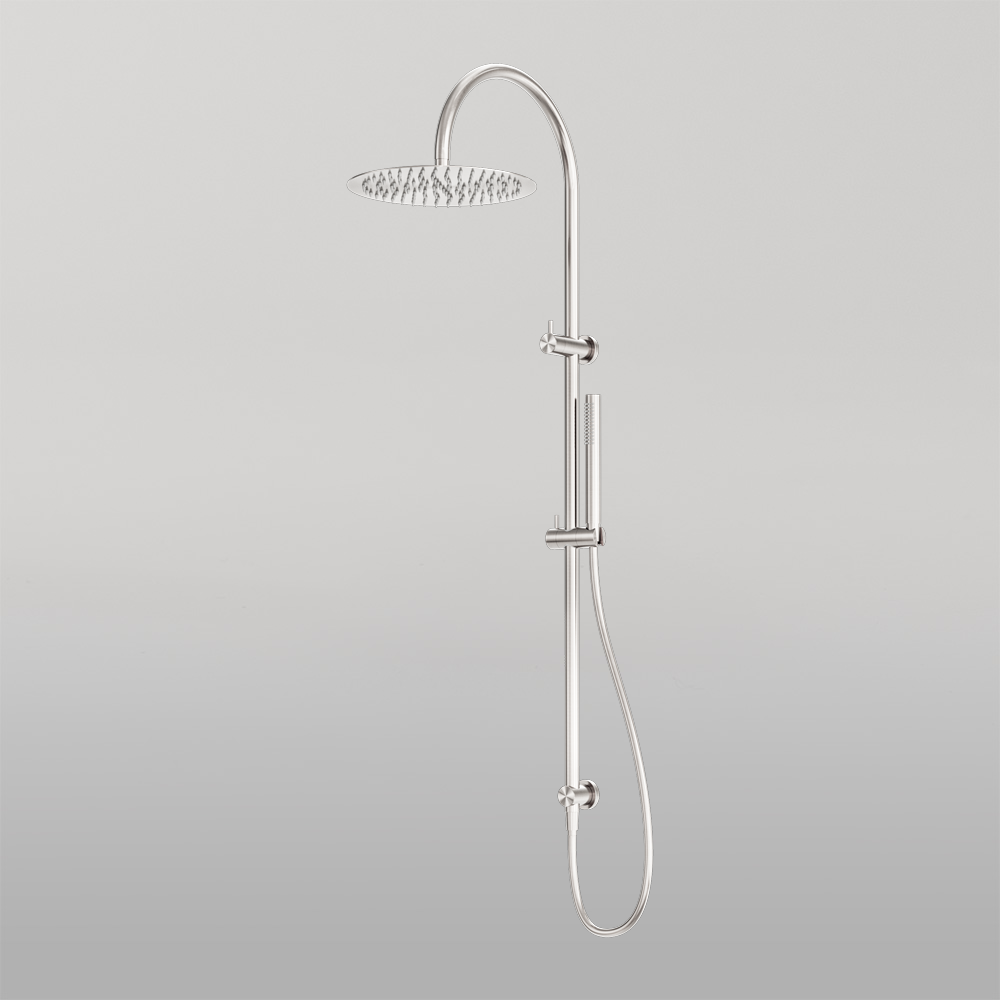 Zen Twin Shower Brushed Nickel