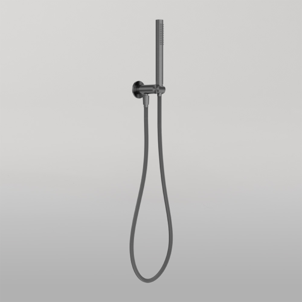 Zen Shower On Bracket With Outdoor Shower Hose Graphite