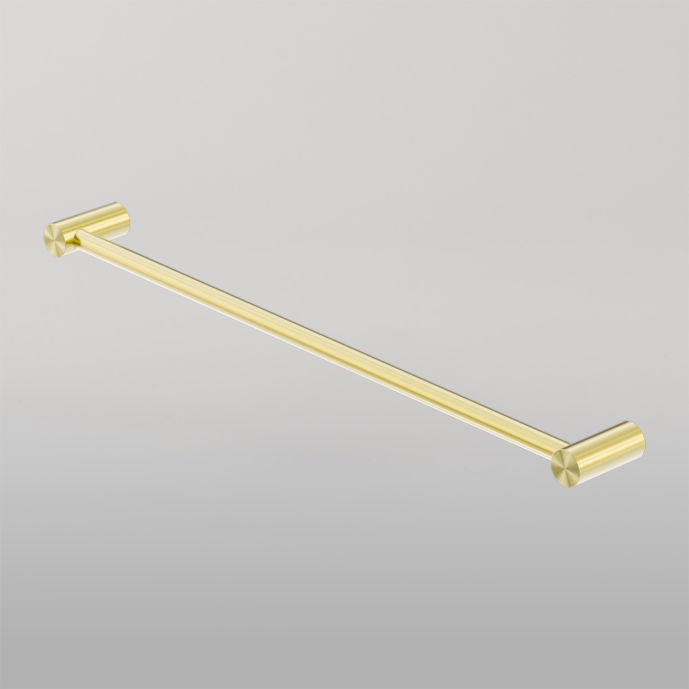 Zen Single Towel Rail 600mm Brushed Gold