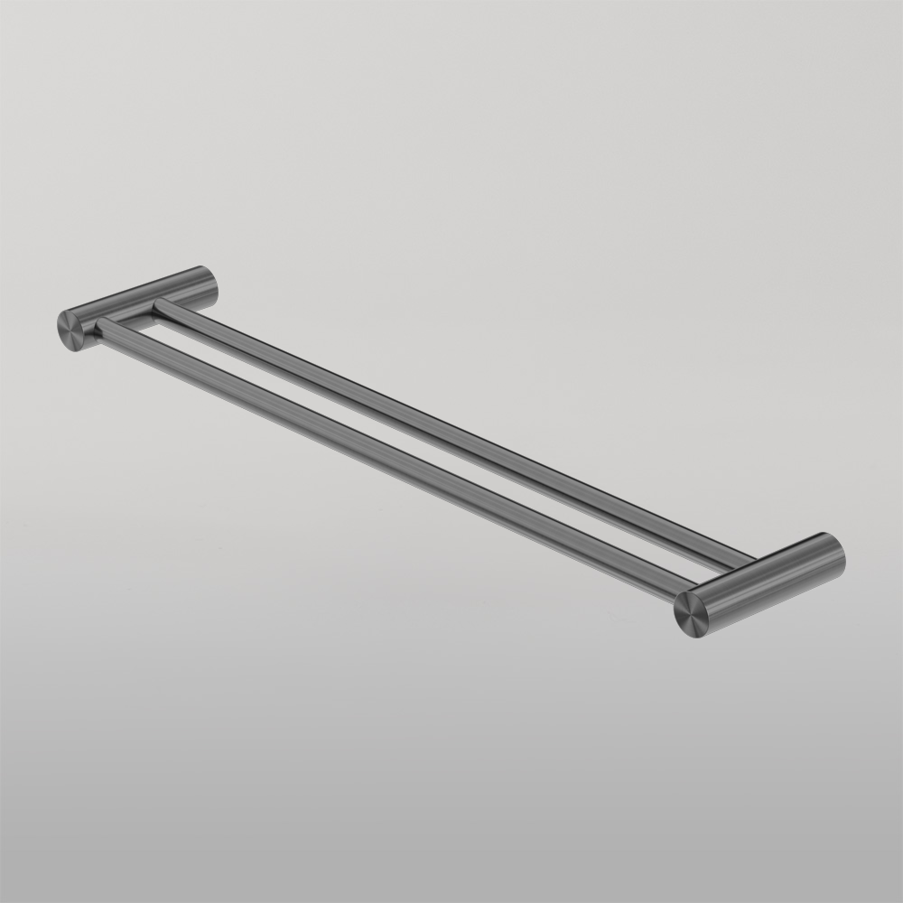 Zen Double Towel Rail 800mm Graphite