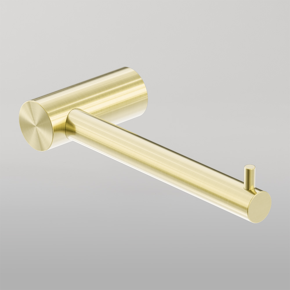 Zen Toilet Roll Holder Brushed Gold