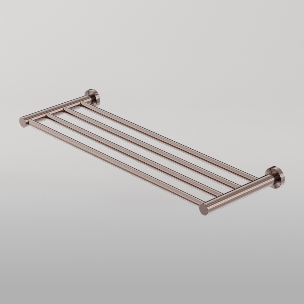 Mecca Towel Rack Brushed Bronze