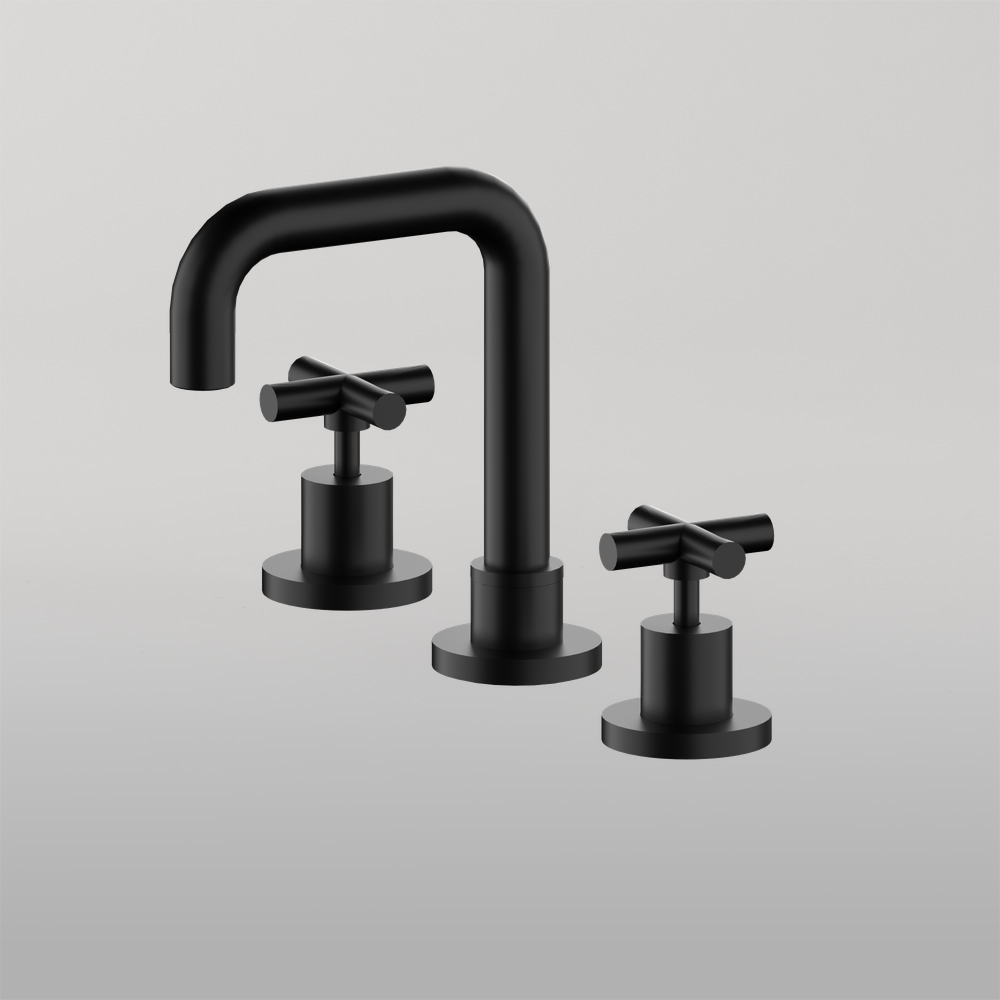 X Plus Basin Set Matte Black