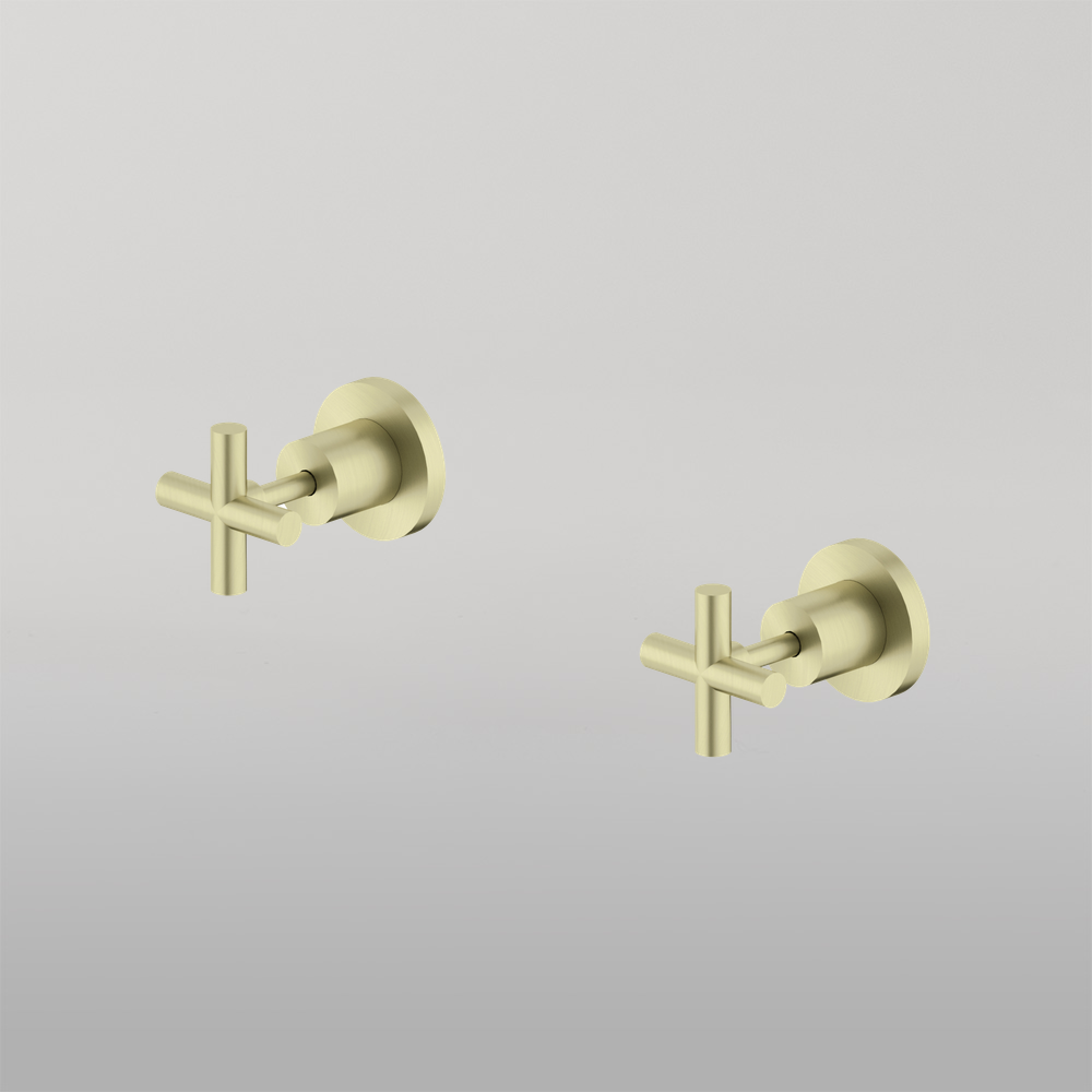 X Plus Wall Tops Assembly Brushed Gold