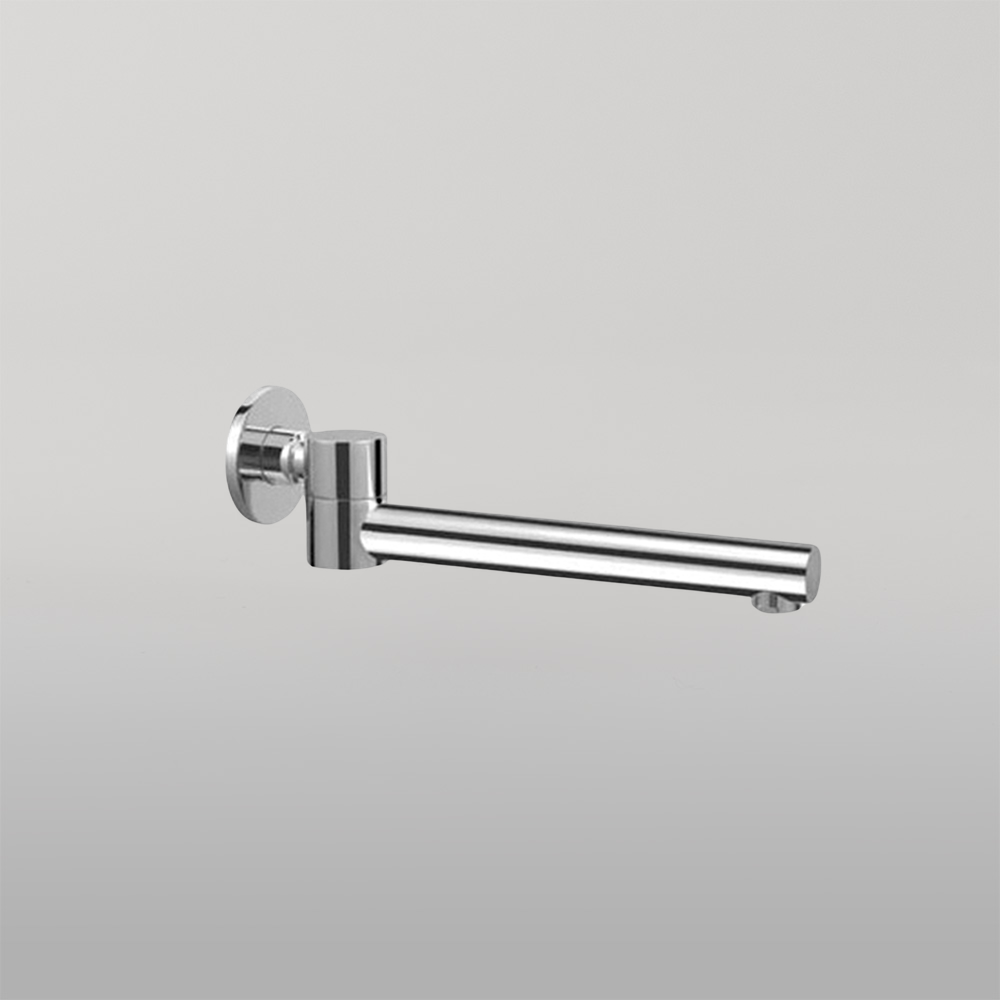 Dolce Wall Mounted Swivel Bath Spout Only Chrome