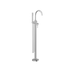 Nero Mecca Round Freestanding Mixer With Hand Shower Chrome