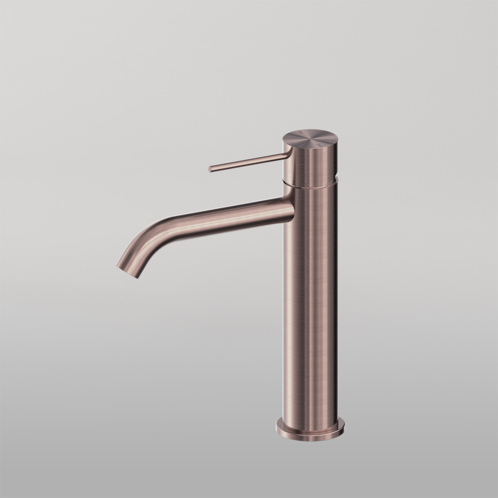 Mecca Mid Tall Basin Mixer Brushed Bronze