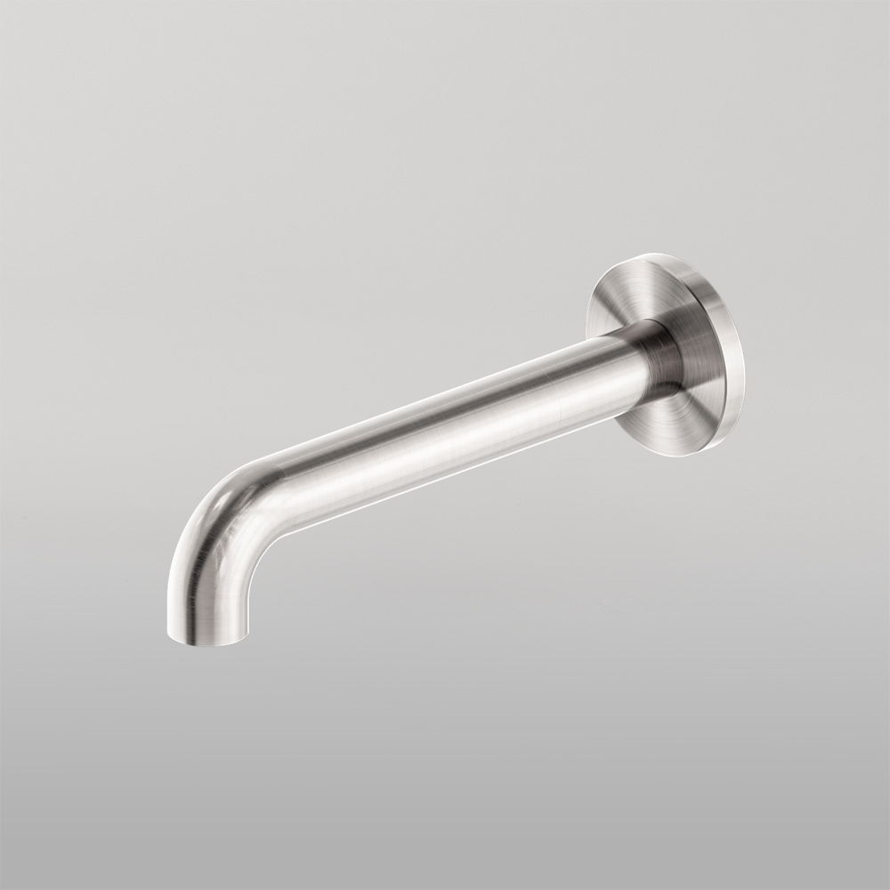 Mecca Basin/Bath Spout Only 230mm Brushed Nickel