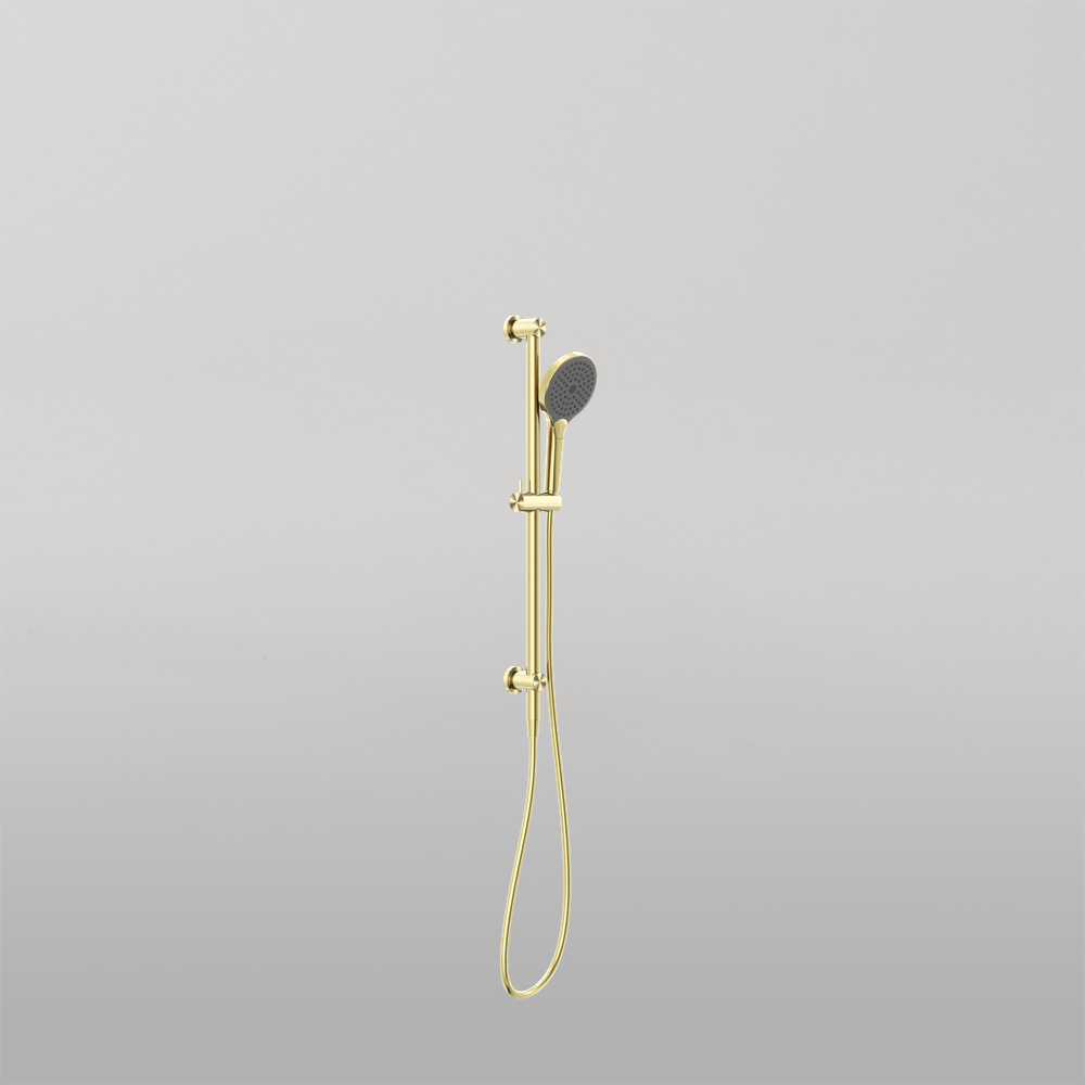 Mecca Shower Rail With Air Shower II Brushed Gold