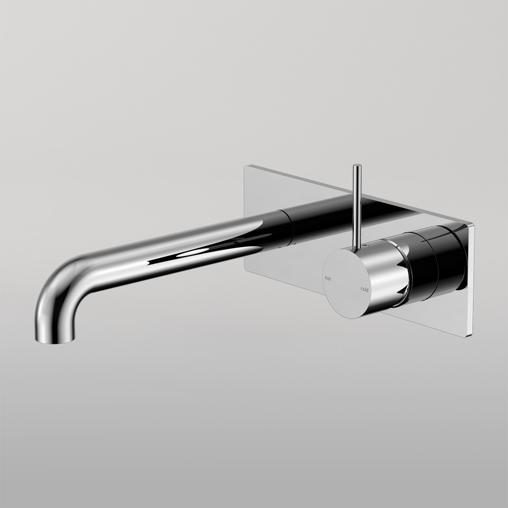 Mecca Wall Basin/Bath Mixer Handle Up 120mm Chrome