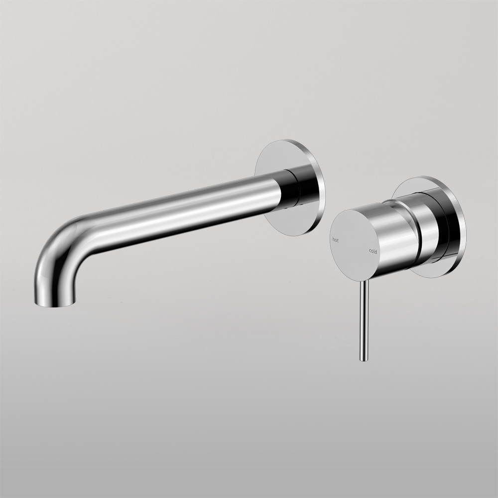 Mecca Wall Basin/Bath Mixer Separate Back Plate 120mm Chrome