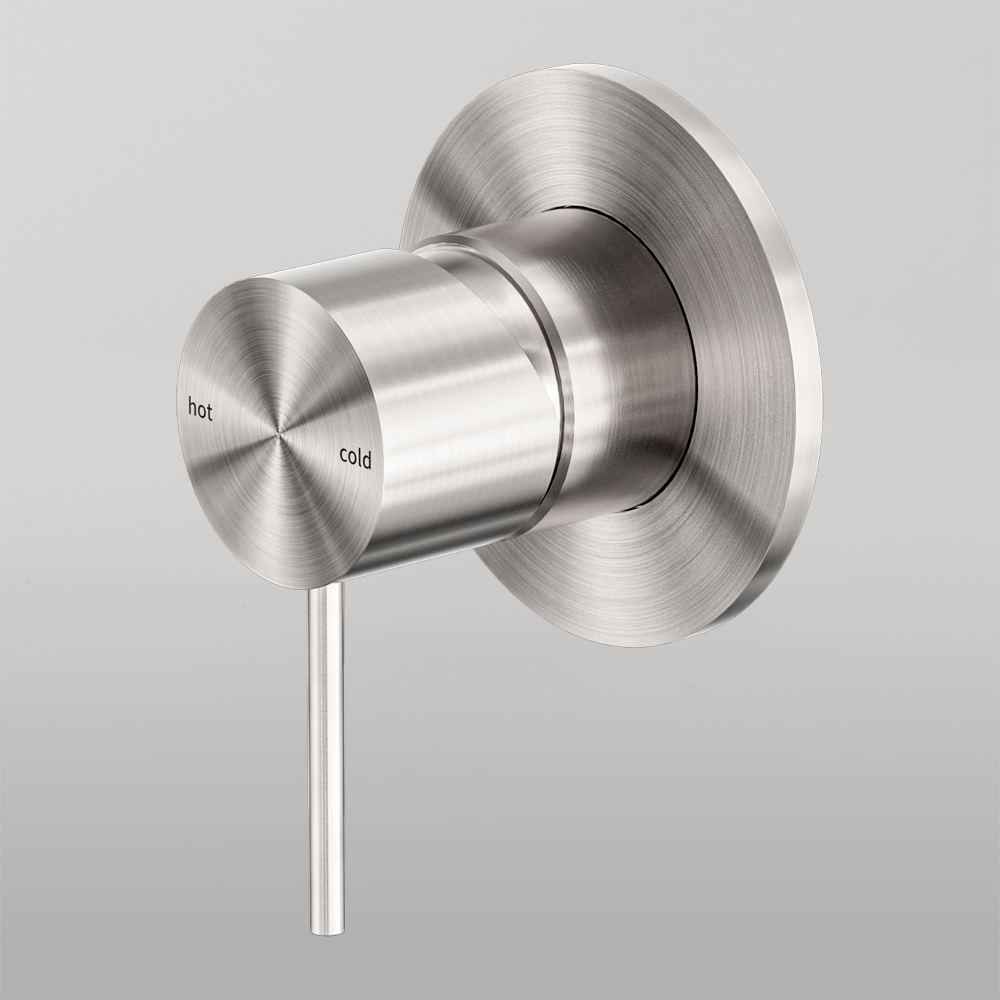 Mecca Shower Mixer 80mm Plate Brushed Nickel