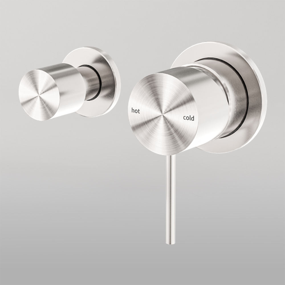 Mecca Shower Mixer With Horizontal 2 Way Divertor Brushed Nickel