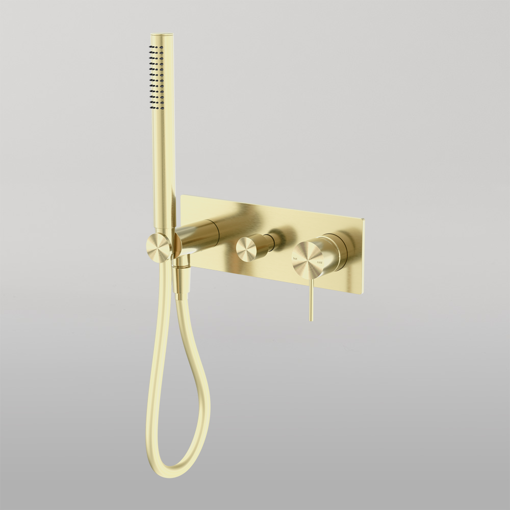 Mecca Shower Mixer Divertor System Brushed Gold