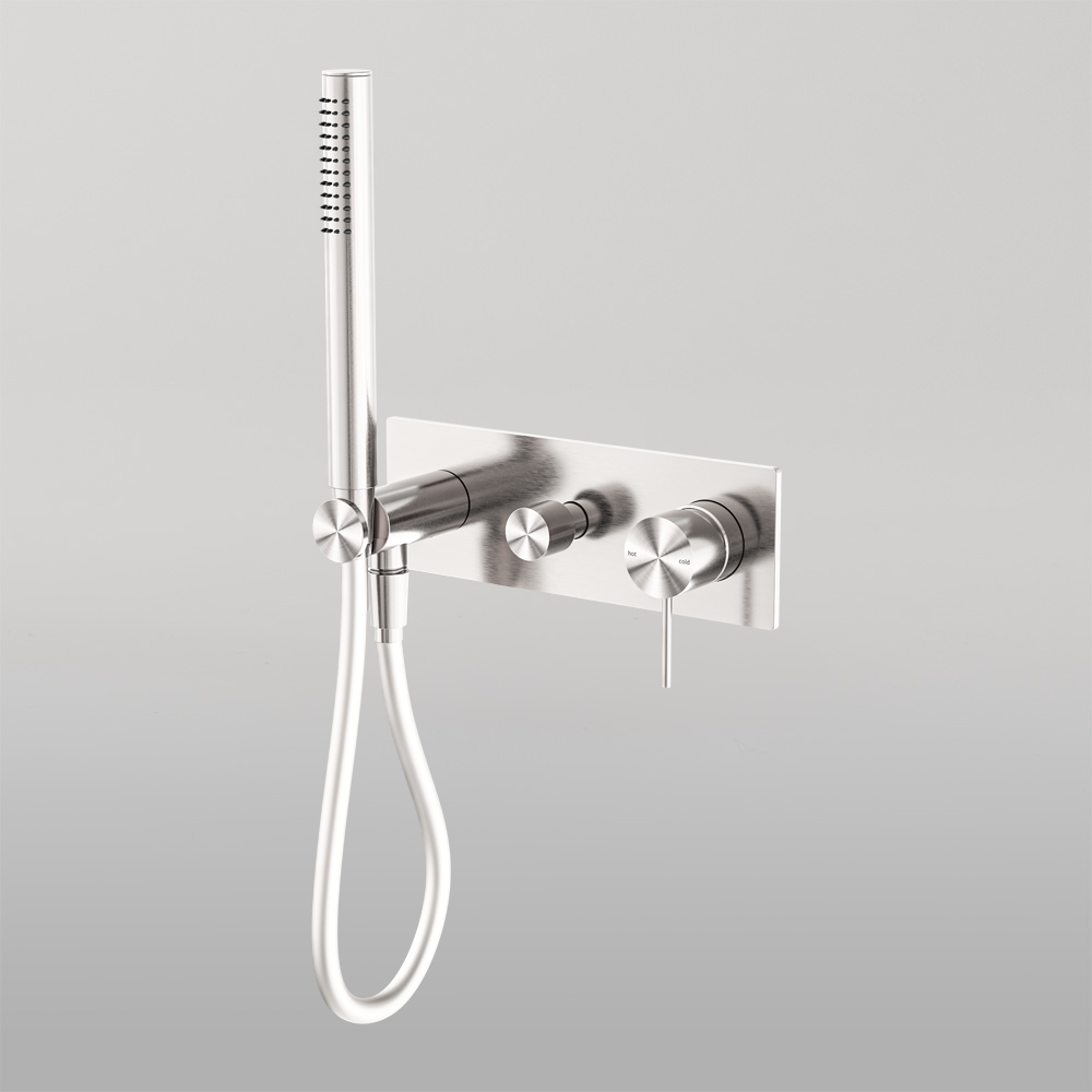 Mecca Shower Mixer Divertor System Brushed Nickel