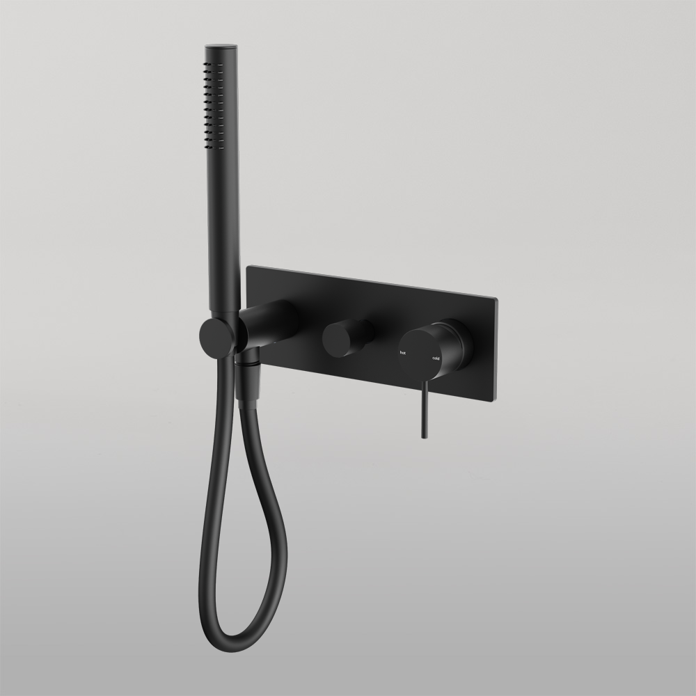 Mecca Shower Mixer Divertor System Matte Black