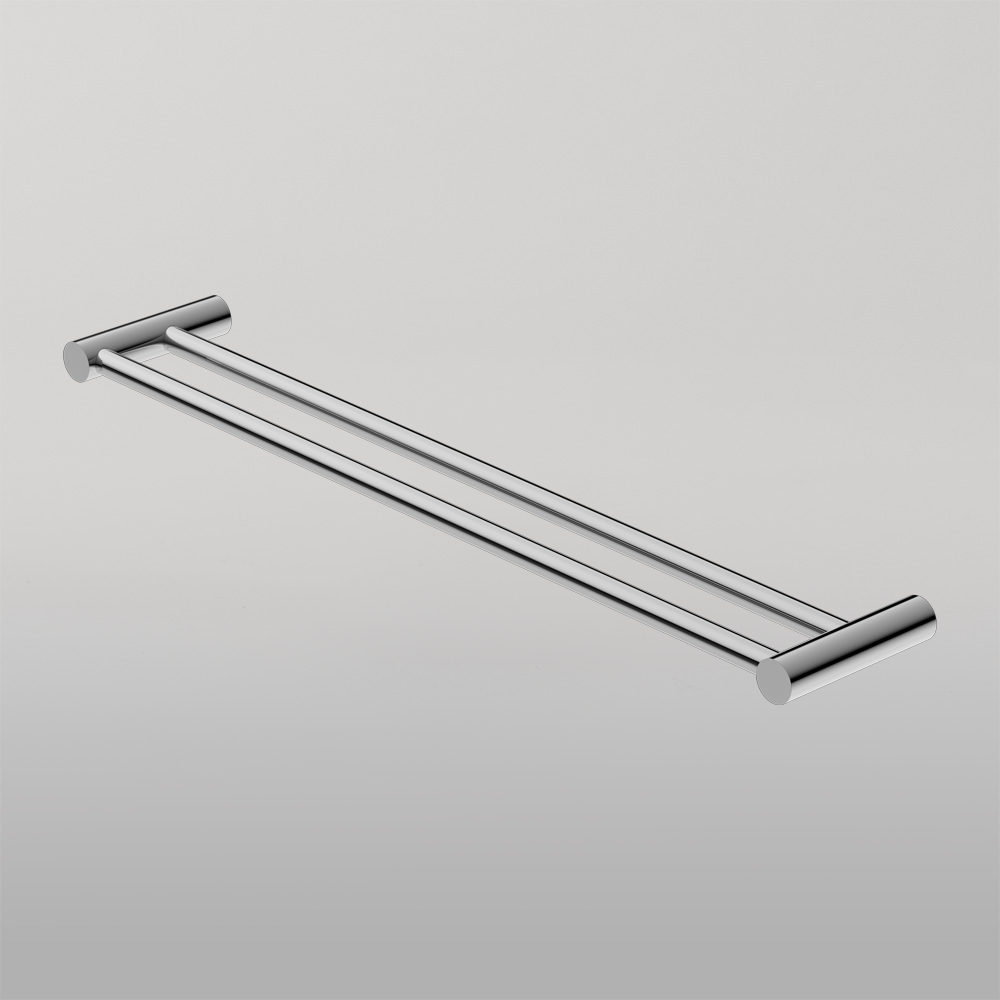 New Mecca Double Towel Rail 600mm Chrome