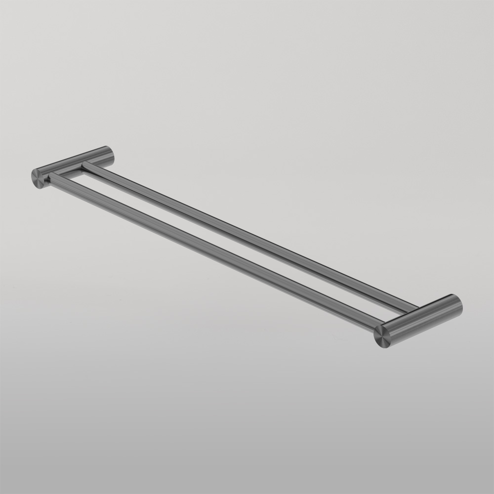 New Mecca Double Towel Rail 600mm Gun Metal