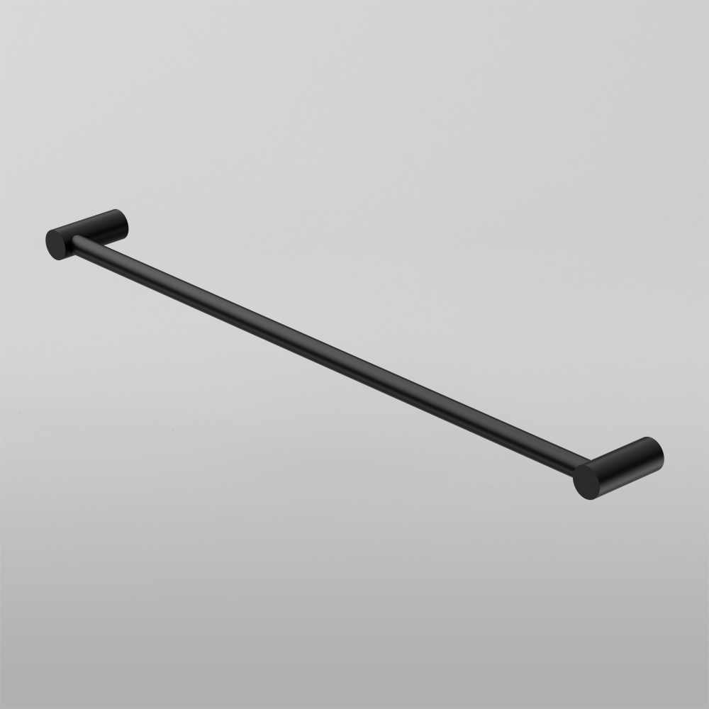 New Mecca Single Towel Rail 800mm Matte Black