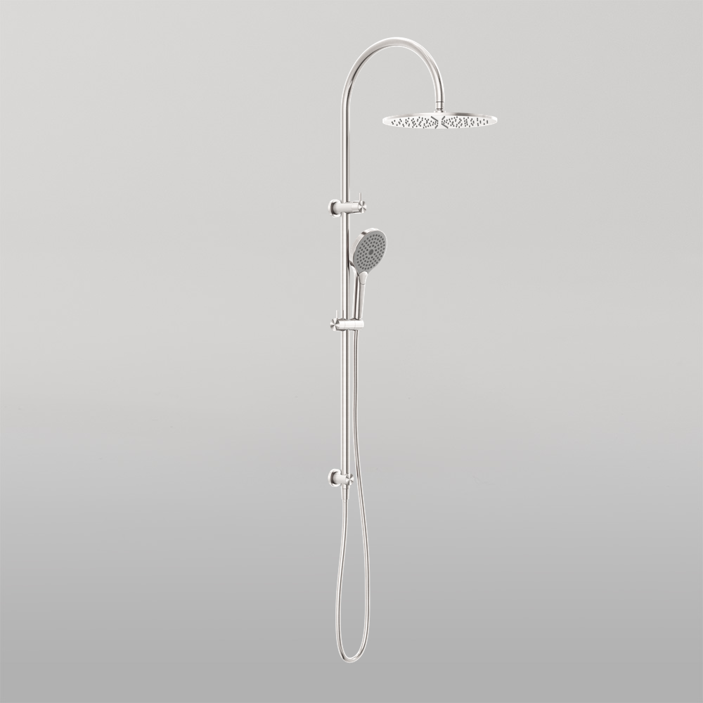 Opal Twin Shower With Air Shower II Brushed Nickel