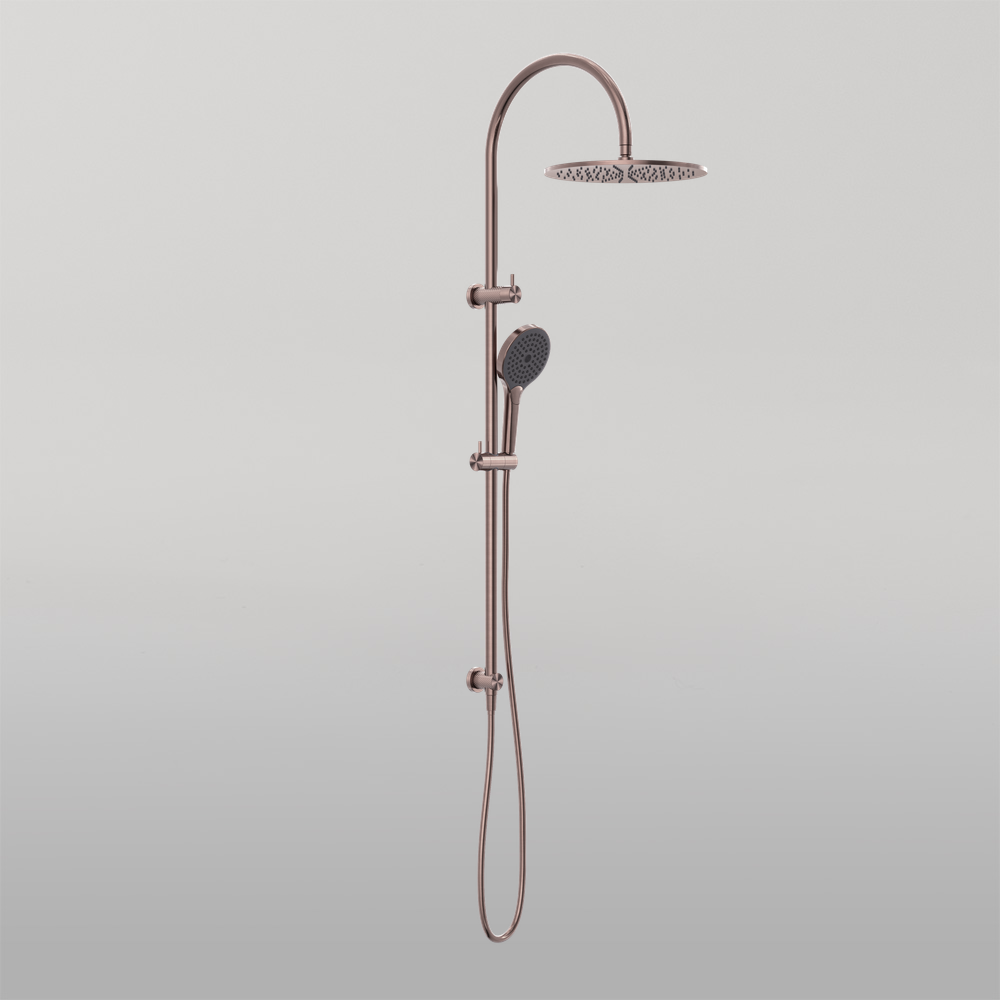 Opal Twin Shower With Air Shower II Brushed Bronze