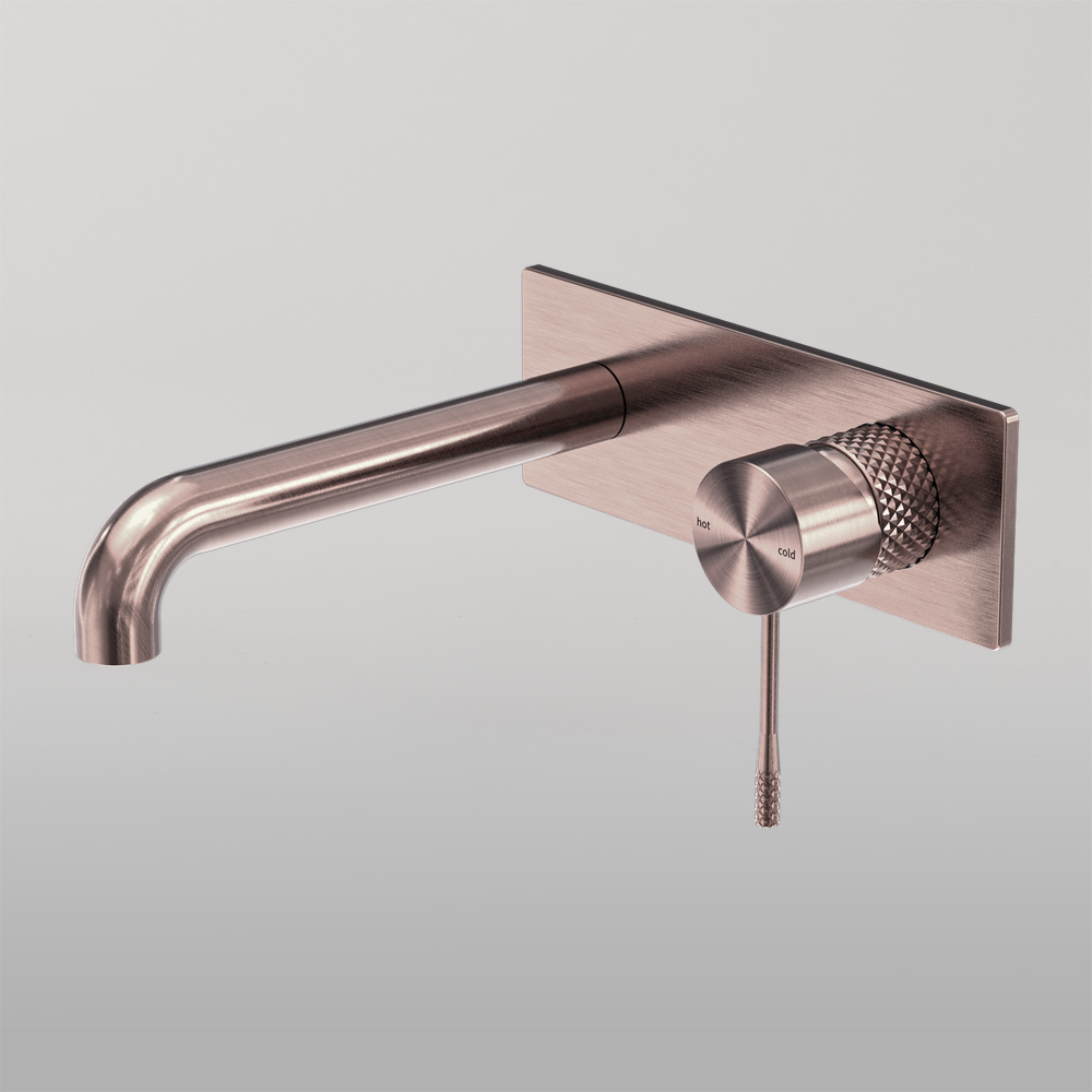 Opal Wall Basin/Bath Mixer 120mm Brushed Bronze