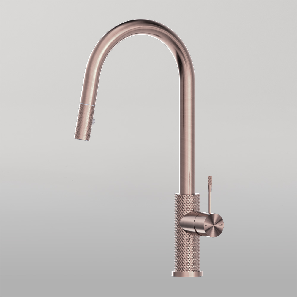 Opal Pull Out Sink Mixer With Vegie Spray Function Brushed Bronze